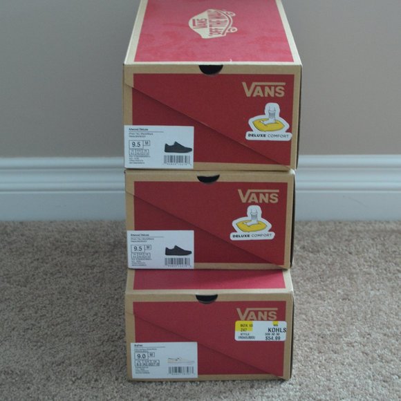 Empty vans deals shoe box